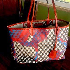 Authentic New LOUP NOIR tote bag purse Purchased from Italy Leather Horse Design